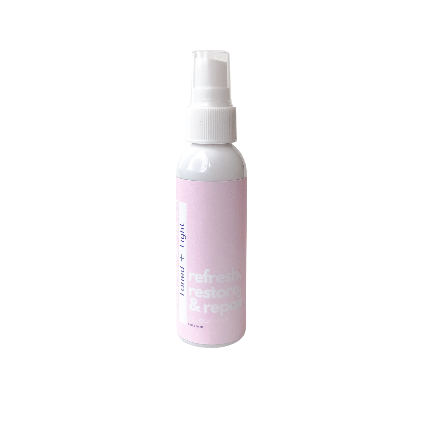 Toned + Tight Facial Toner – natural rose water hydrating mist