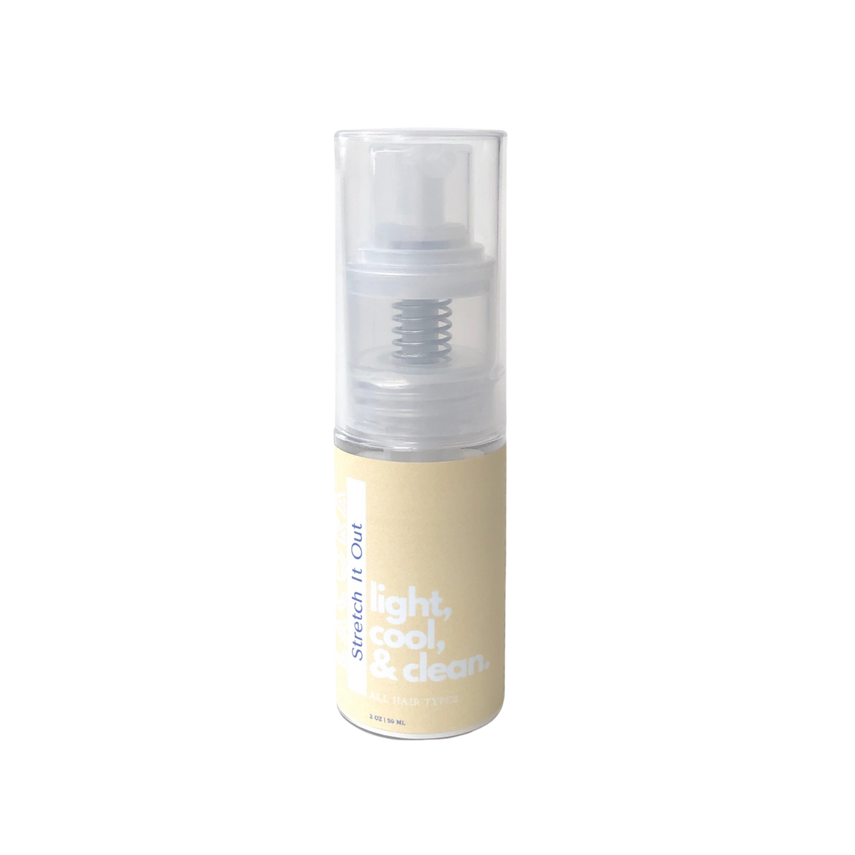 A bottle of dry shampoo designed for light hair, with a label that reads 'light & clean'.